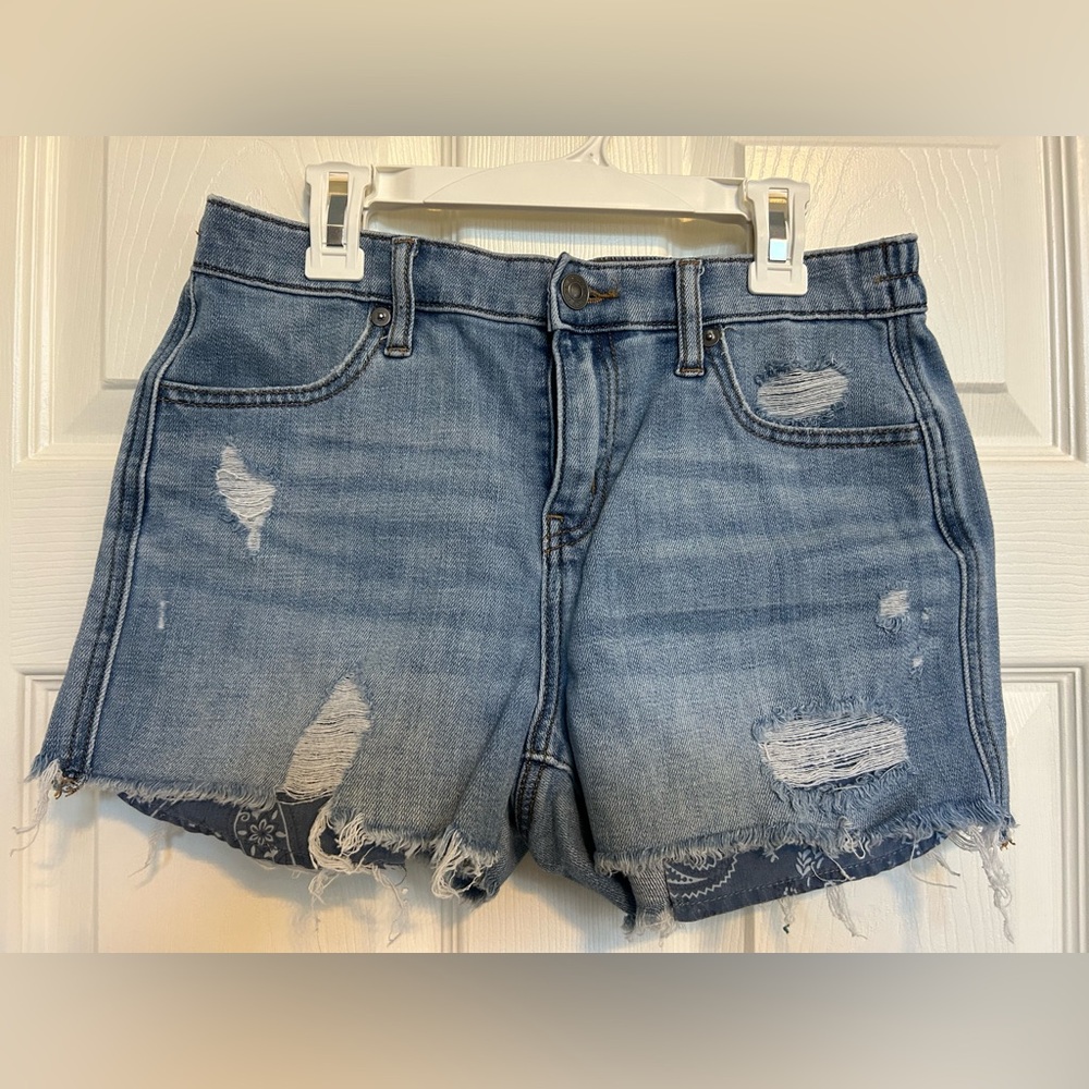 Aerie Daydream Distressed Denim Shorts - Extra Small